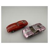 Two Aurora Cigar Box Die Cast Cars - Ford GT