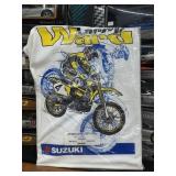 Autographed Larry Ward Suzuki Tshirt Size XXL