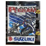 Autographed Larry Pegram Suzuki Tshirt Size M