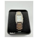Luxe Swiss Watch with Crystal Imbellishments