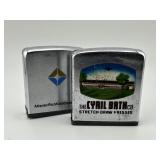Two Vintage Miniature Zippo Tape Measures