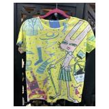 Graphic Cat Tshirt No Tag, prob size M