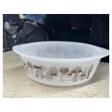 Vintage Milk Glass Ovenware Baking Dish