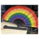 Rainbow Fan With Case