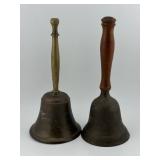 Two Vintage Brass Bells