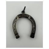 Vintage Sterling Silver Horseshoe Pendant