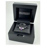 Sterling Silver and Purple Stone Ring