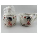 New Betty Boop Creamer and Sugar