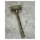 Vintage Brass Auctioneer/Judge Hammer