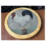 Vintage Rooster TapestryLazy Susan