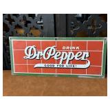 Vintage Drink Dr Pepper Metal Sign