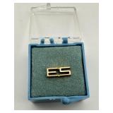 Vintage Gold Tone ES Pin