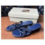 Italian Shoe Makers Navy Shoes Size 6