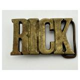 Solid Brass Rick Belt Buckle