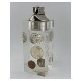 MCM Table Lighter Lucite Acrylic Block with