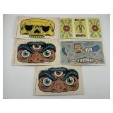 (5) 1988 Pee Wee's Push Out Cards