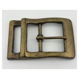 Vintage Solid Brass Belt Buckle