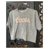 Vintage Coors Cropped Tshirt Size L
