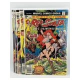 (5) Vintage Marvel Red Sonja Comics