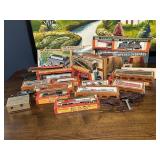 (17) Vintage HO Scale Train Engines, Cars,