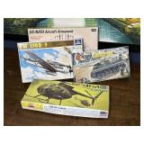 (4) Vintage Military/Airplane Models