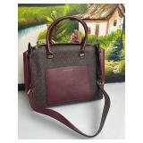 Michael Kors Logo Monogram Satchel Bag