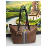 MCM Visetos Small Tote Dog Bone