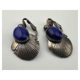 Vintage Sterling Silver Signed L James Earrings