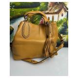 Michael Kors Brooklyn Tote/Purse In Marigold