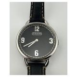 Coach Watch with Leather Band