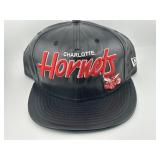 Charlotte Hornets Faux Leather Cap