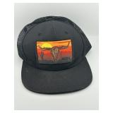 Texas Longhorn Patch Trucker Style Cap