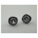 Beautiful White Stone Stud Earrings