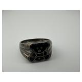 Vintage Sterling Silver Teddy Bear Ring Size 6