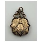 Late 1800s Masonic Pendant