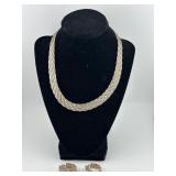 Beautiful Vintage Sterling Silver Necklace
