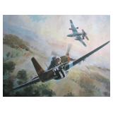 MILITARY AIRCRAFT PRINT by K. FERRIS