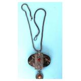 TRIBAL JASPER AMULET NECKLACE