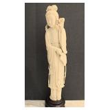 CHINESE CARVED FIGURE OF A LADY