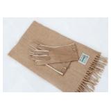 CASHMERE SCARF and LEATHER GLOVES