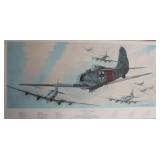 MILITARY AIRCRAFT PRINT by K. FERRIS