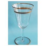 SET OF SIX CRYSTAL WINE GLASSES