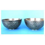 PAIR of BRASS BOWLS