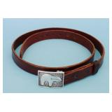 VINTAGE NAVAJO STERLING SILVER BELT BUCKLE