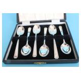 SET OF SIX STERLING SILVER TEASPOONS