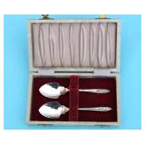 PAIR OF SILVER PLATED JAM SPOONS