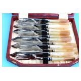 VINTAGE BOXED FISH KNIFE AND FORK SET