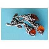 STERLING SILVER BROOCH