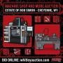 Bob Simon Estate Machine Shop Auction: 2016 Hurco CNC, Lathe, Tools - Cheyenne, WY Online Auction