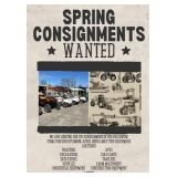 Consignments Wanted!! Call TODAY!